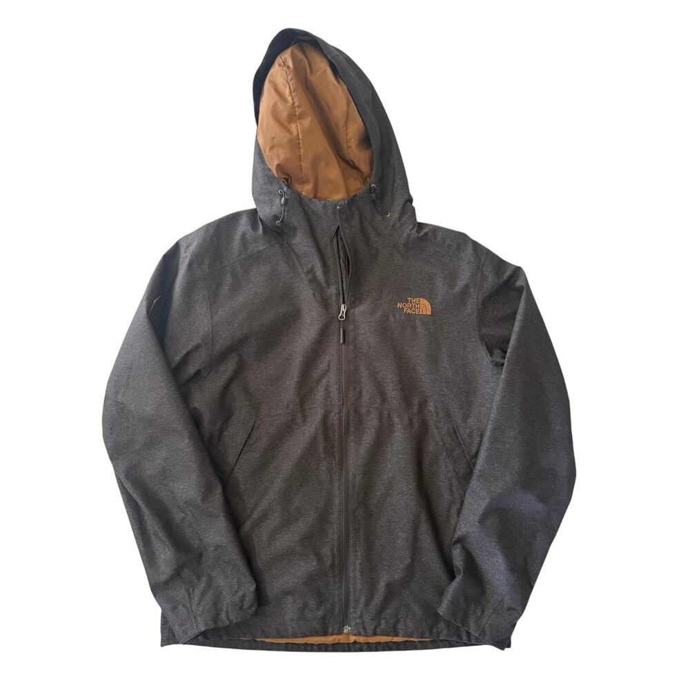 The North Face Men’s Size L Full-Zip Hooded Jacket Brown/Gray